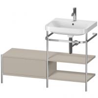 Консоль с раковиной Duravit Happy D.2 Plus 1200х490 мм HP4845O6060 хром/серо-коричневый матовый