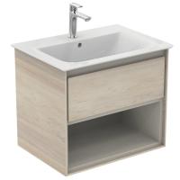 Тумба под раковину Ideal Standard Connect Air 600x440 мм E0826UK светло-коричневое дерево/светло-коричневый матовый