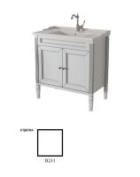 Тумба под раковину Caprigo Albion Promo 80 790х450 мм (2 двери) 33312 В231 белый