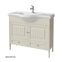 Тумба под раковину Caprigo Genova 105 1010х338 мм (2 двери,1 ящик) 34415 SF-046 крем лайт
