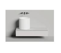 Раковина накладная Salini Armonia Round 03 Ø450 мм S-Sense 130413G белый глянец