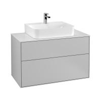Тумба под раковину Villeroy & Boch Finion 1000х501 мм F10100GJ светло-серый/белый