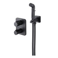 Комплект гигиенического душа Lemark Bronx встраиваемый LM3740BL чёрный