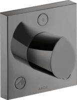 Запорный/переключающий вентиль Axor Starck Organic Trio/Quattro (внешняя часть) 12731330 полированный чёрный хром