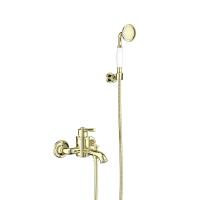 Смеситель для ванны Aquatek Классик с душевым набором AQ1549PG золото