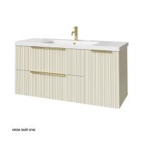 Тумба под раковину Caprigo Rain 120 1166х446 мм (2 ящика, 1 дверь) 36517R SF-046 крем лайт