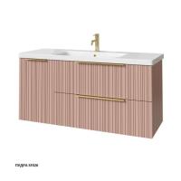 Тумба под раковину Caprigo Rain 120 1166х446 мм (2 ящика, 1 дверь) 36517L SF-026 пудра