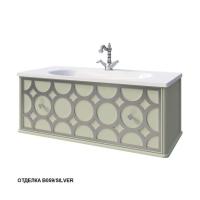 Тумба под раковину Caprigo Caprice 100 1002х448 мм 25014 B059/silver фисташково-зелёный/серебро