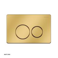 Клавиша смыва Caprigo Dew Steel DS001-oro матовое золото