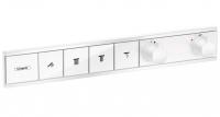 Термостат Hansgrohe RainSelect (внешняя часть для 4 потребителей) 15382700 матовый белый