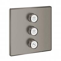 Вентиль Grohe Grohtherm SmartControl (внешняя часть для 3 потребителей) 29 127 AL0 тёмный графит матовый