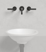 Раковина встраиваемая снизу Salini Marea 05 Ø420 мм S-Stone 1802205M белый матовый