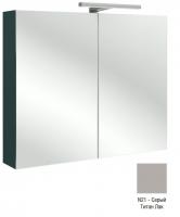 Зеркальный шкаф Jacob Delafon 700х650х143 мм EB786RU-N21 серый титан глянцевый