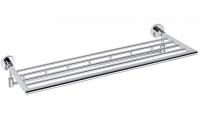 Полка для полотенец с крючками Bemeta Omega 655 мм 104205162 хром