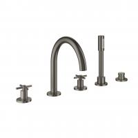 Смеситель для ванны Grohe Atrio на 5 отверстия 19 923 AL3 тёмный графит матовый