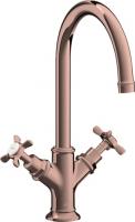Смеситель для раковины Axor Montreux 210 ComfortZone 16502300 полированное красное золото