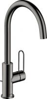 Смеситель для раковины Axor Uno 240 ComfortZone 38036330 полированный чёрный хром