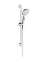 Душевой гарнитур Hansgrohe Croma Select E 1jet со штангой 65 см 26584400 белый/хром
