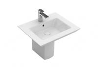 Раковина Villeroy & Boch Legato 600х500 мм 41516001 альпийский белый