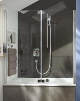 Ограждение для ванны Jacob Delafon Capsule 120 см E6D126-GA блестящий/прозрачный