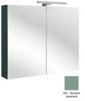 Зеркальный шкаф Jacob Delafon 800х650х143 мм EB1364-M47 оливковый матовый