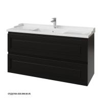 Тумба под раковину Caprigo Wales 120 1190х458 мм (эмаль) 36015EML 020 чёрный