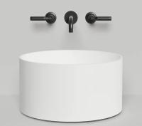 Раковина накладная Salini Armonia Round 02 Ø450 мм S-Stone 130422M белый матовый