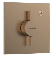 Смеситель Hansgrohe DuoTurn E (внешняя часть для 1 потребителя) 75617140 шлифованная бронза