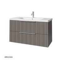 Тумба под раковину Caprigo Rain 100 976х446 мм (2 ящика) 36514 SF-025 айрон