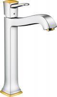 Смеситель для раковины Hansgrohe Metropol Classic 260 ComfortZone 31303090 хром/золото