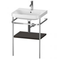 Консоль с раковиной Duravit Happy D.2 Plus 575х490 мм HP4835O6969 хром/брашированный орех
