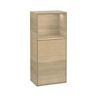 Тумба Villeroy & Boch Finion 418х270х936 мм петли слева, с зарядной станцией F520PCPC дуб/дуб