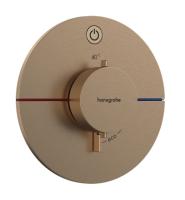 Термостат Hansgrohe ShowerSelect Comfort S (внешняя часть для 1 потребителя) 15553140 шлифованная бронза
