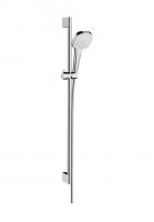 Душевой гарнитур Hansgrohe Croma Select E 1jet со штангой 90 см 26594400 белый/хром