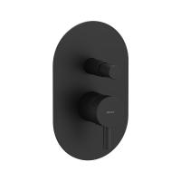 Смеситель встраиваемый Ravak Espirit ES 061.20BLM.O2 (для 2 потребителей) X070284 матовый чёрный