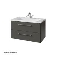 Тумба под раковину Caprigo Accord 80 792х438 мм эмаль 2212EML 105 графит