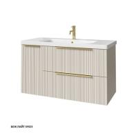 Тумба под раковину Caprigo Rain 100 976х446 мм (2 ящика, 1 дверь) 36515L SF-023 беж лайт