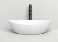 Раковина накладная Salini Noemi 555x340 мм S-Sense 1101103G белый глянец