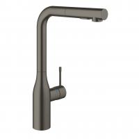 Смеситель для кухни Grohe Essence с выдвижным изливом 30 270 AL0 тёмный графит матовый