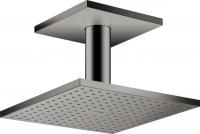 Верхний душ Axor ShowerSolutions 250 1jet с потолочным подсоединением 35308330 полированный чёрный хром