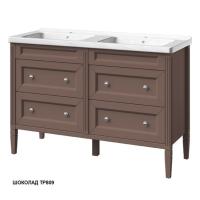 Тумба под раковину Caprigo Albion Concept 125 1220х450 мм (4 ящика) 34021 TP809 шоколад