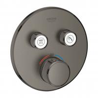 Термостат Grohe Grohtherm SmartControl (внешняя часть для 2 потребителей) 29 119 AL0 тёмный графит матовый