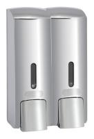 Диспенсер для жидкого мыла двойной Bemeta Hotel 121209135 матовый хром