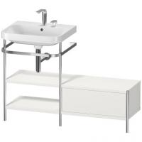 Консоль с раковиной Duravit Happy D.2 Plus 1200х490 мм HP4850E3939 хром/скандинавский белый матовый