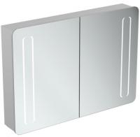 Зеркальный шкаф Ideal Standard Mirror&light 1030x730 мм T3389AL алюминий