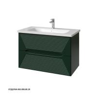 Тумба под раковину Caprigo Modo Terza 80 734х458 мм эмаль 35613EML 063 зелёный