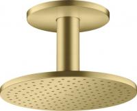 Верхний душ Axor ShowerSolutions 250 2jet с потолочным подсоединением 35297950 шлифованная медь