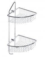 Полка для душа угловая двойная Bemeta Cytro 220х205 мм 146208232 хром