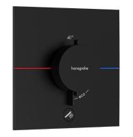 Термостат Hansgrohe ShowerSelect Comfort E (внешняя часть для 1 потребителя с доп.выходом) 15575670 матовый чёрный