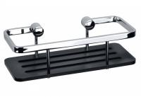 Полка для душа угловая Bemeta Cytro 250 мм 146208396 чёрный/хром